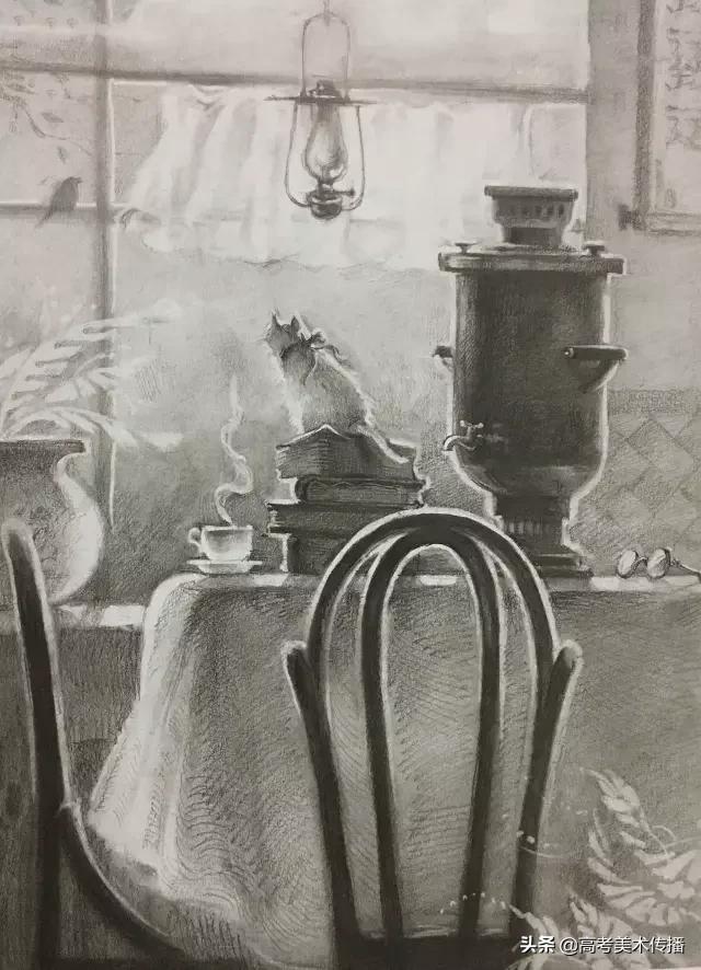 清华美院素描静物,清华美院高考素描