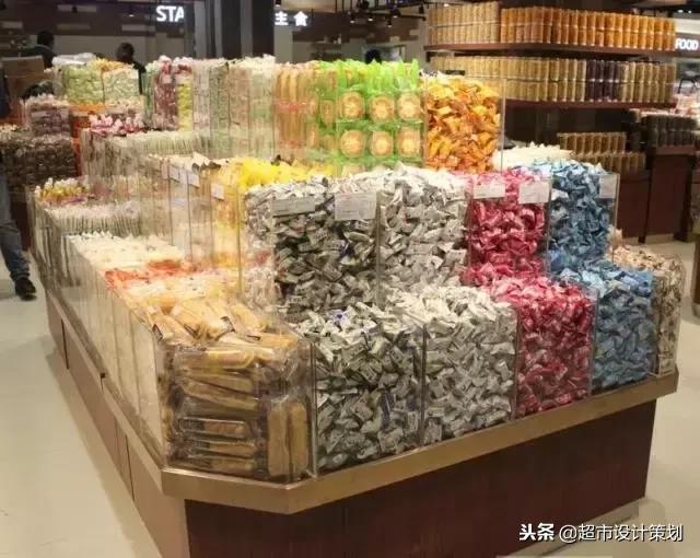 超市食品陈列摆放效果图,超市休闲食品创意陈列图片