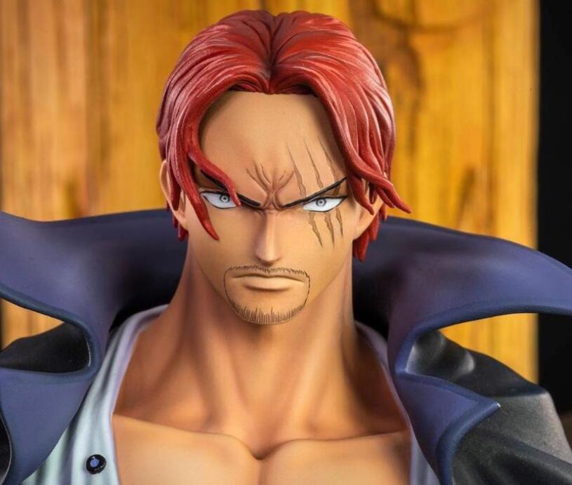 海贼王红发海贼团手办,海贼王红发鹰眼手办视频