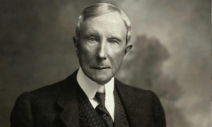 美国商业传奇大亨洛克菲勒照片,美国商业大亨摩根和洛克菲勒