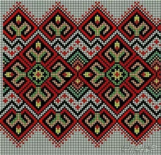 40款十字绣衣服,只要针法图案运用的好,一点都不过时!附针法