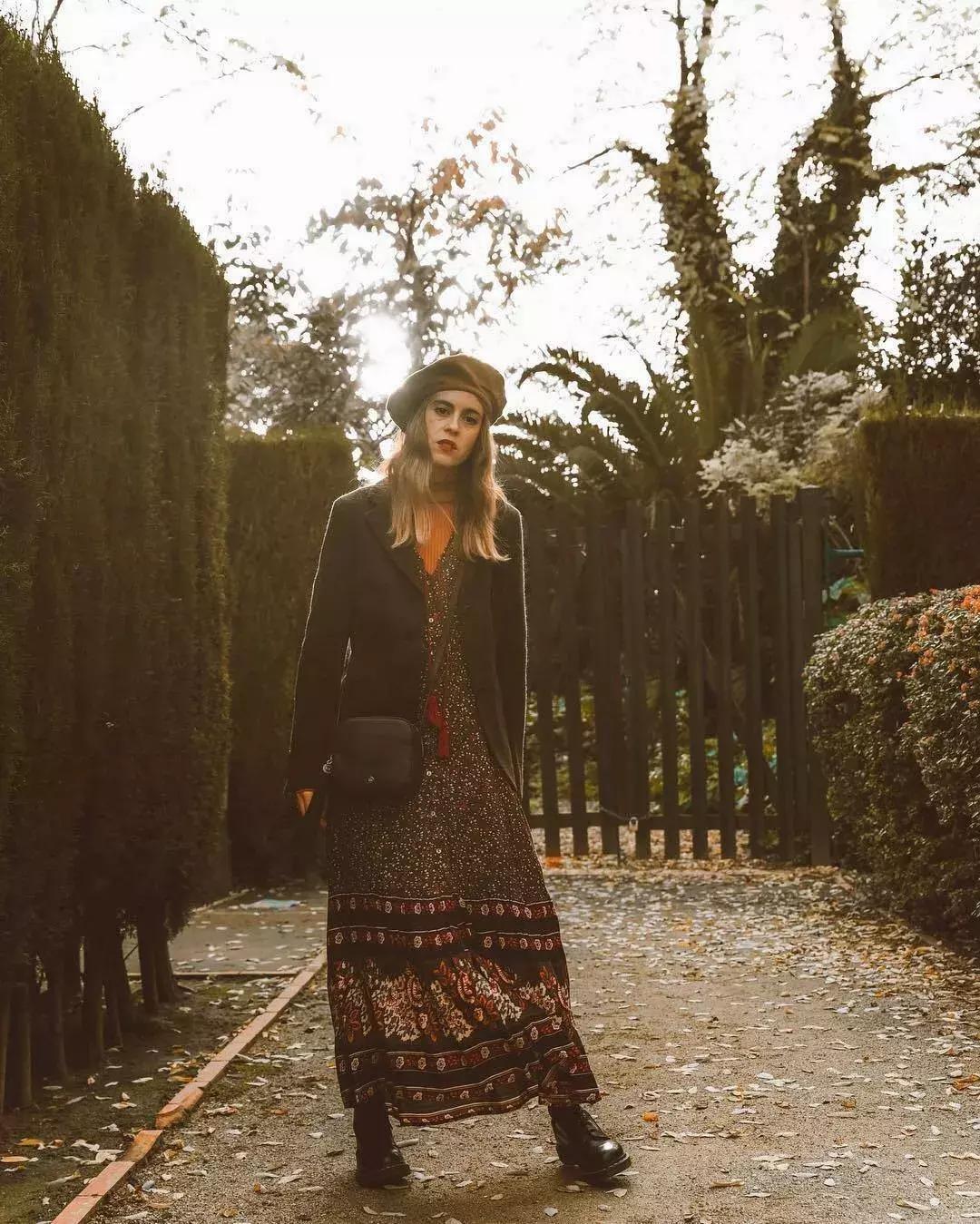 方领连衣裙冬天怎么穿,冬天也能穿的裙子