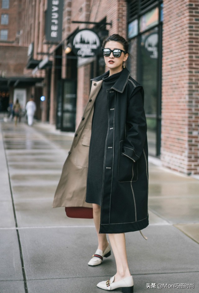 风衣搭配马丁靴好看吗,风衣鞋子搭配马丁靴还是老爹鞋
