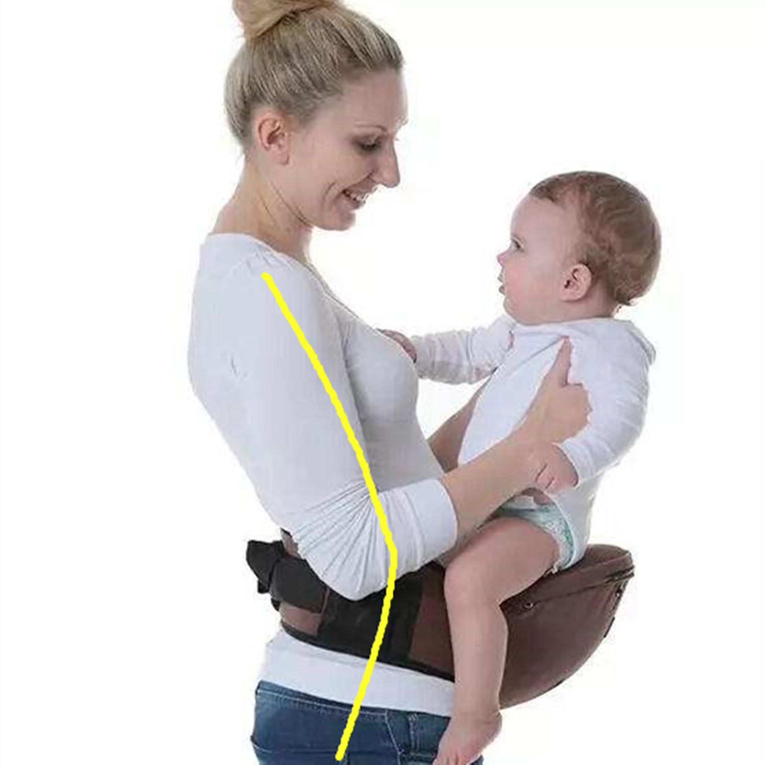 腰凳用错了勒住了宝宝,使用腰凳对大人的腰有影响吗