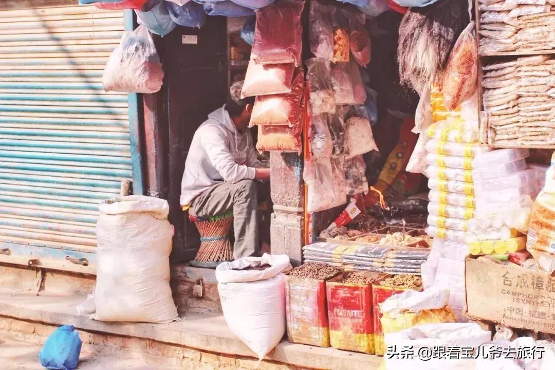 尼泊尔购物天堂泰米尔,尼泊尔加德满都街边买东西