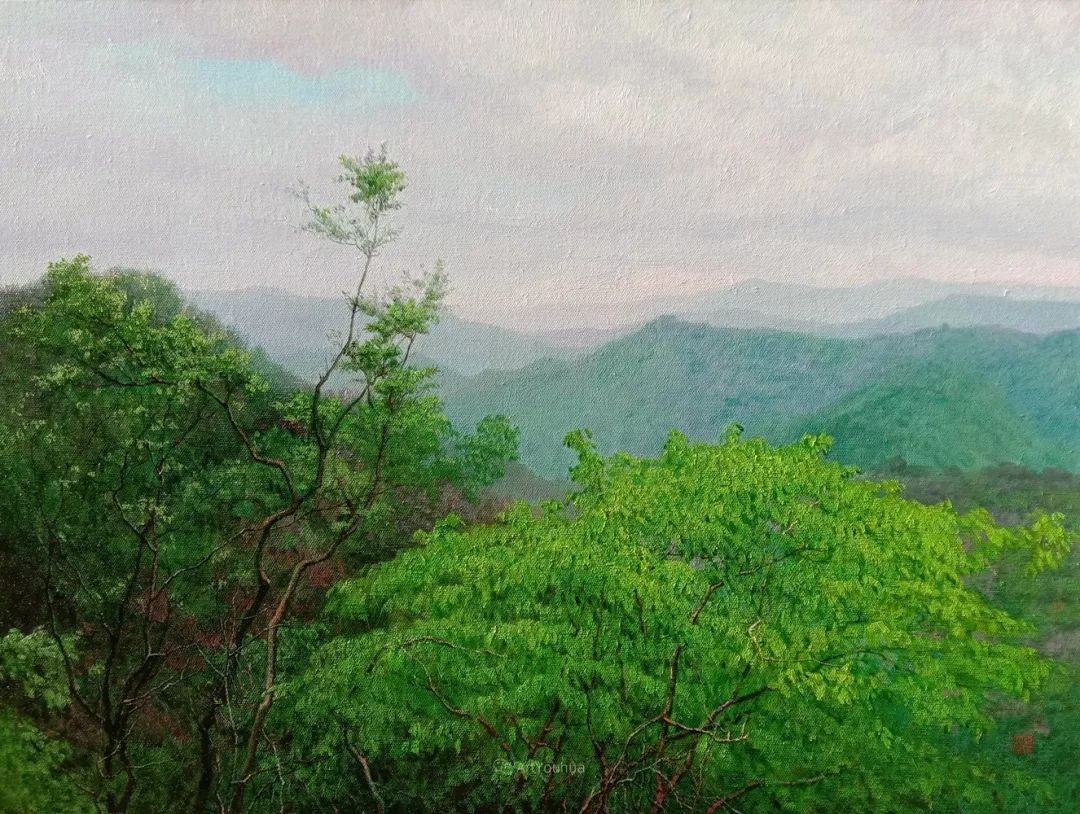 中国写意油画双年展高清作品集,国韵经典油画第五届