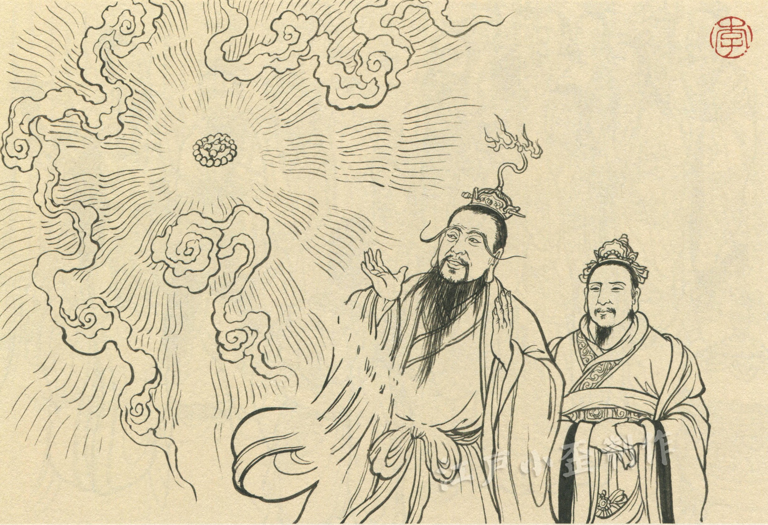 武财神赵公明的图片,赵公明财神爷的神话故事