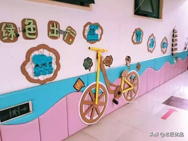 幼儿园废物纸板墙面环创,环创变废为宝