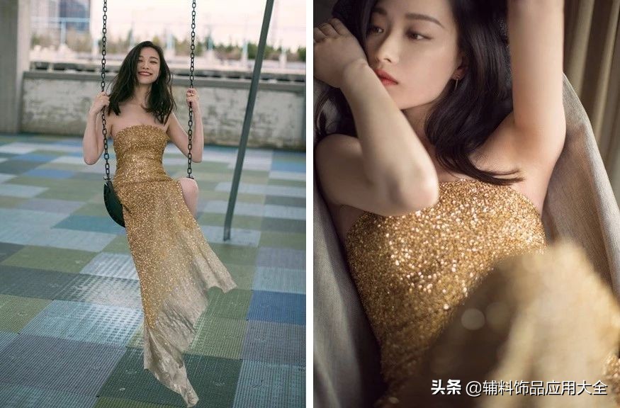 靓丽的流行元素，看水钻服装在明星身上的出彩表现