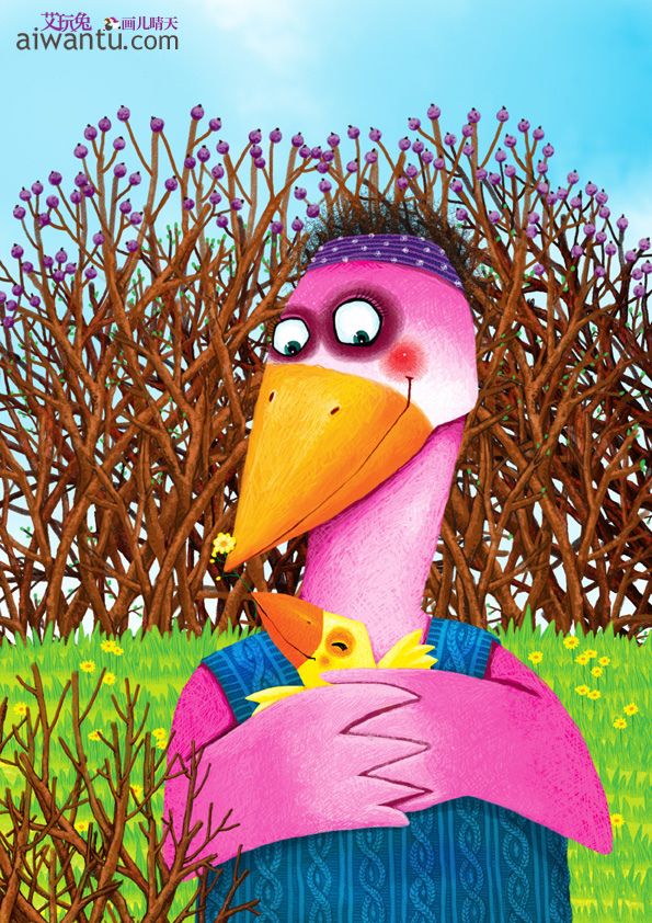 唯美插画壁纸动物,简单又漂亮的动物插画