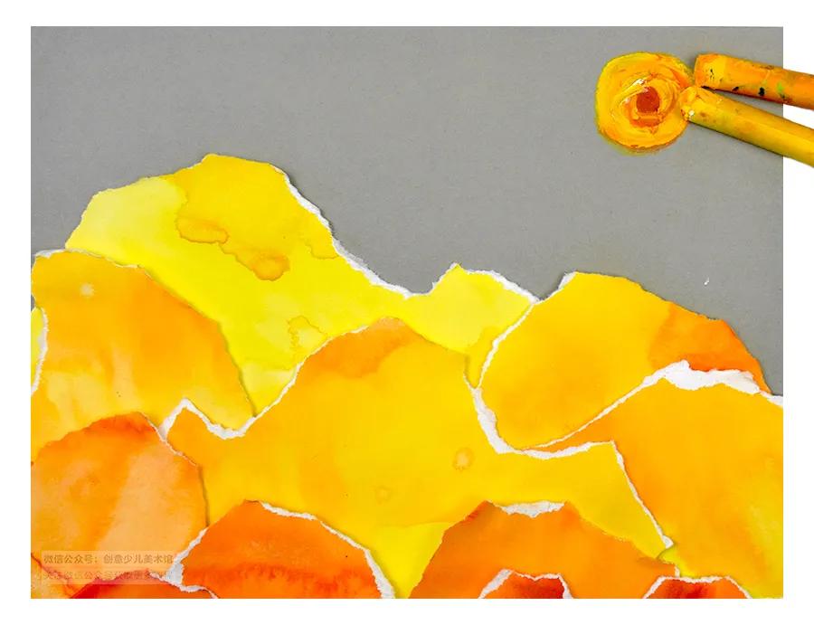 画沙漠的儿童画,沙漠风情画儿童画