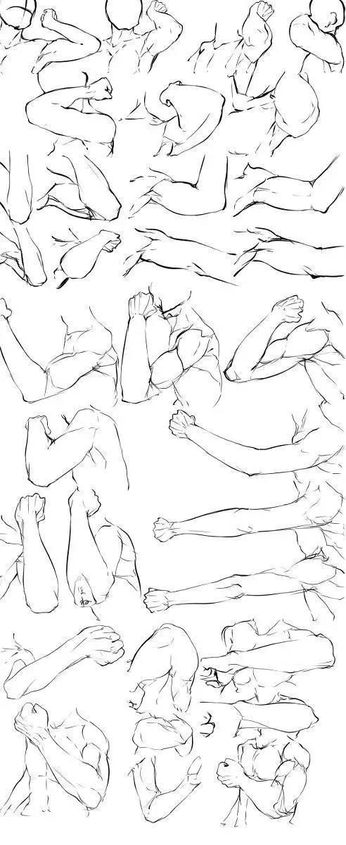 手臂怎么画简单又可爱,怎么画漫画人物手臂教程