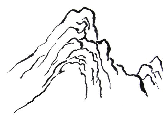 画山教程,学习画山的各种画法