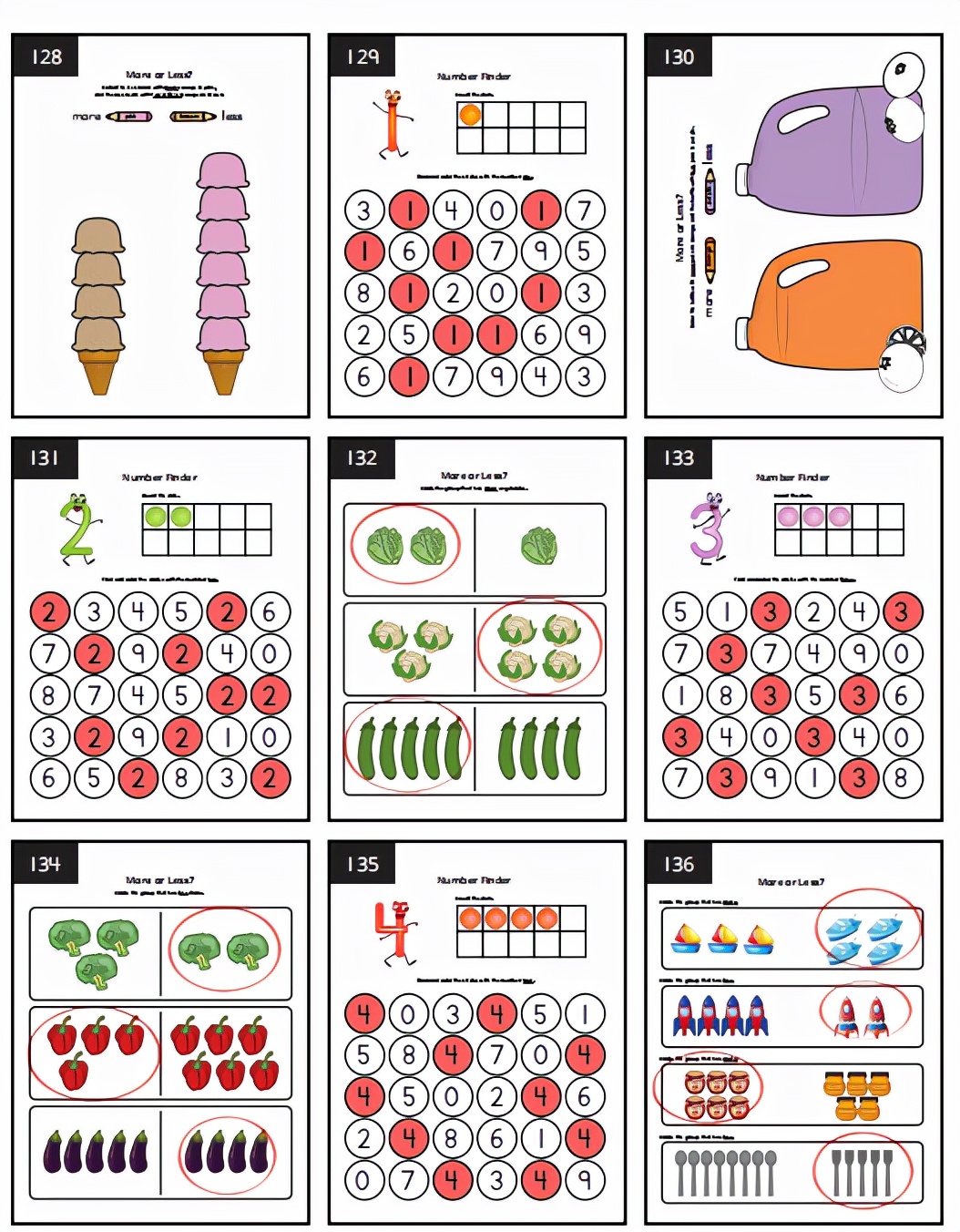 MTSPreschoolMath数学启蒙练习册附参考答案