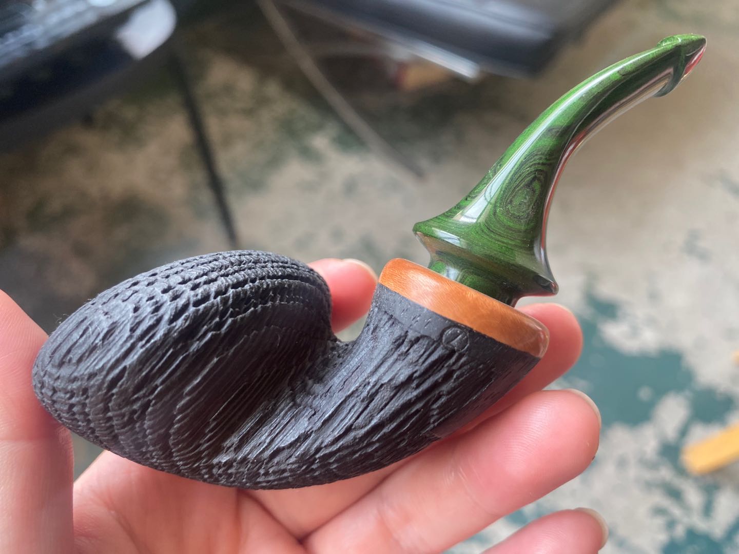 橡木化石手工烟斗,土耳其橡木化石烟斗