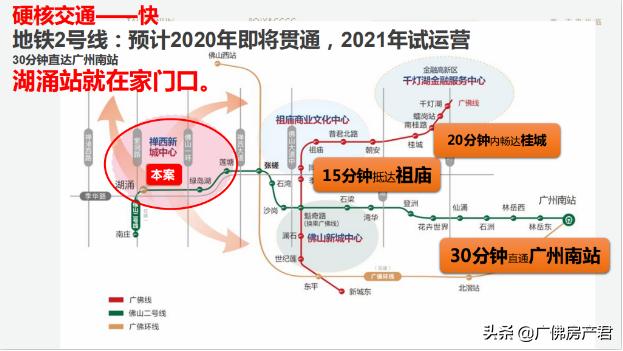 佛山南庄2号线地铁旁2.8万方地铁商业4200户绿色人居