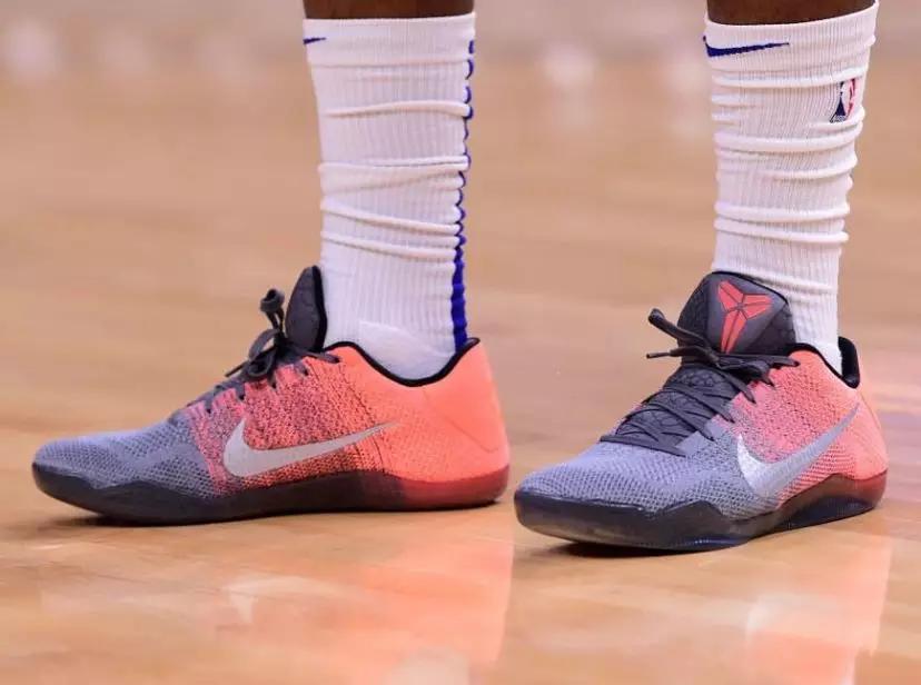 nba球星上脚布朗尼1代,nba球员上脚科比球鞋