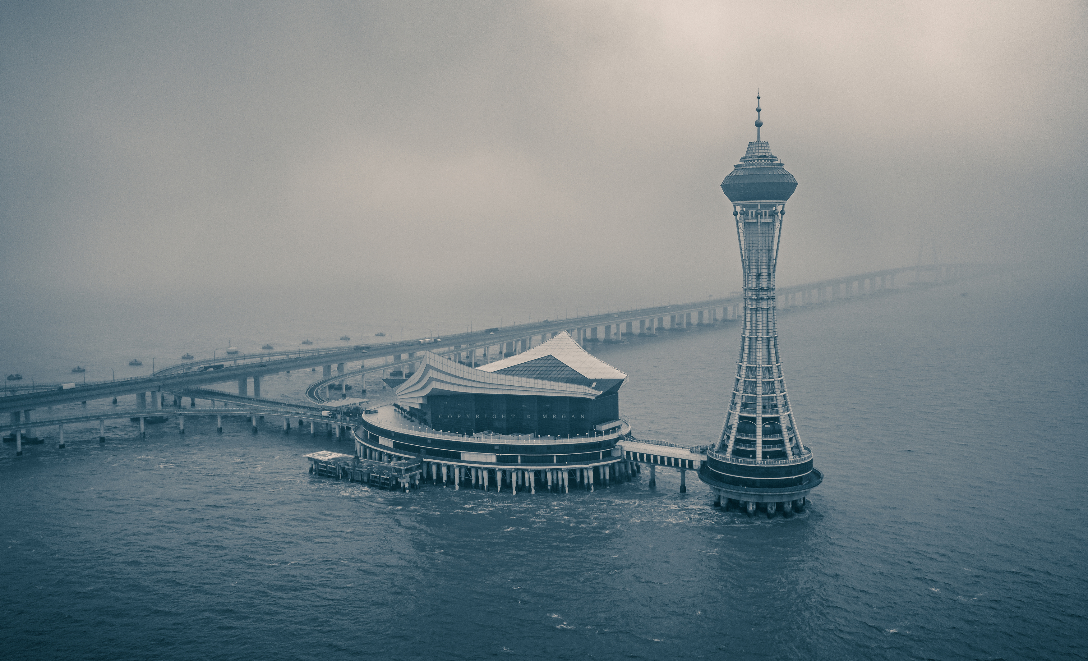 杭州湾海天一色跨海大桥,杭州湾跨海大桥海天一洲介绍