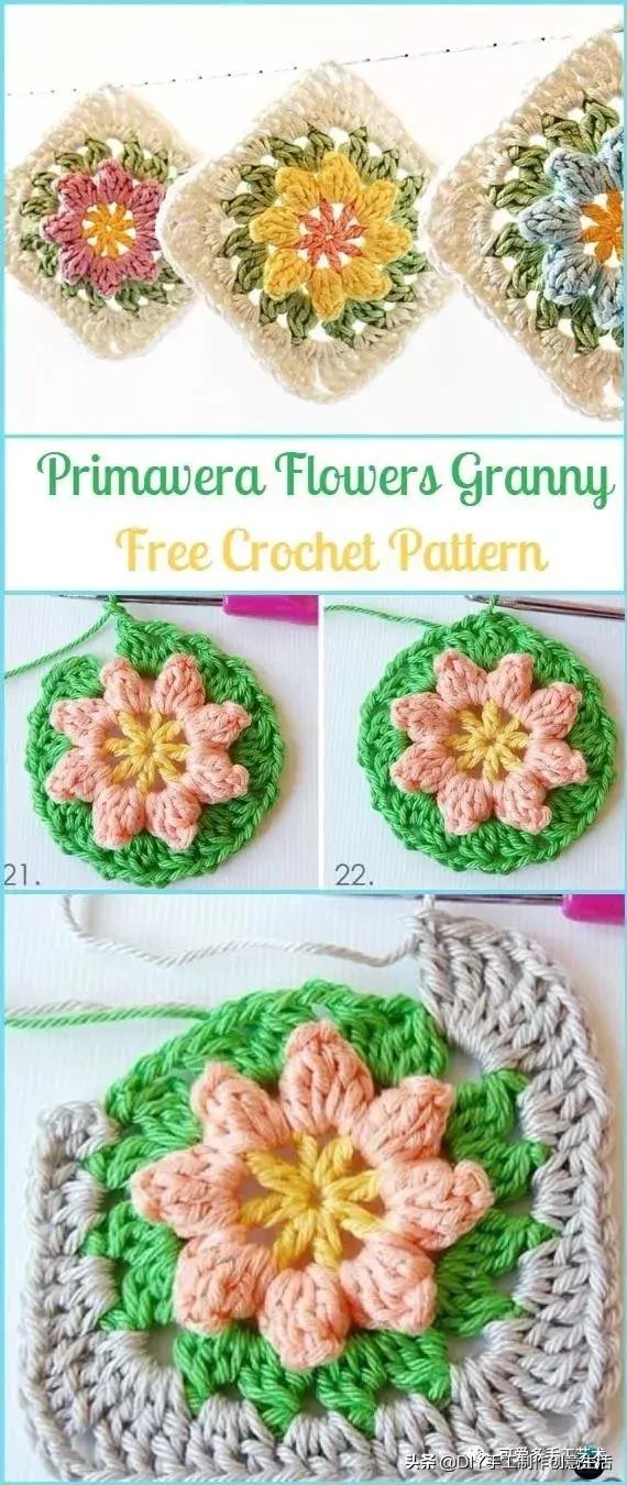 钩织春天的毛衣,钩编春天的花视频