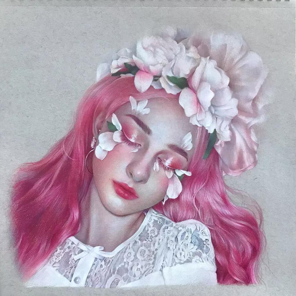 彩铅人物女孩教程视频,用彩铅画动漫人物天使恶魔