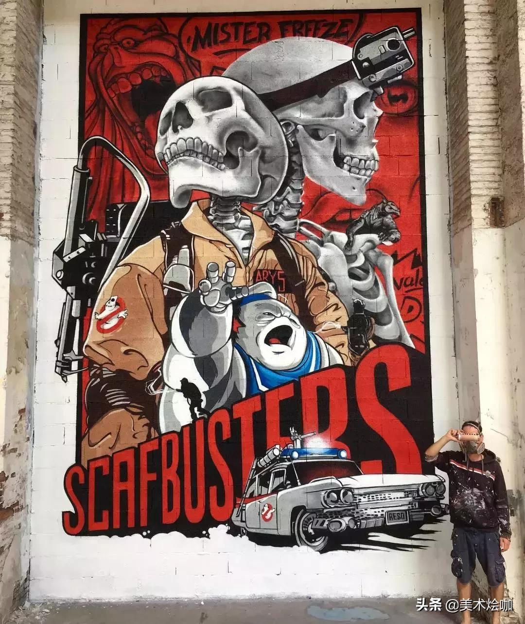 极具张力的墙绘作品,简单3d创意墙绘大全