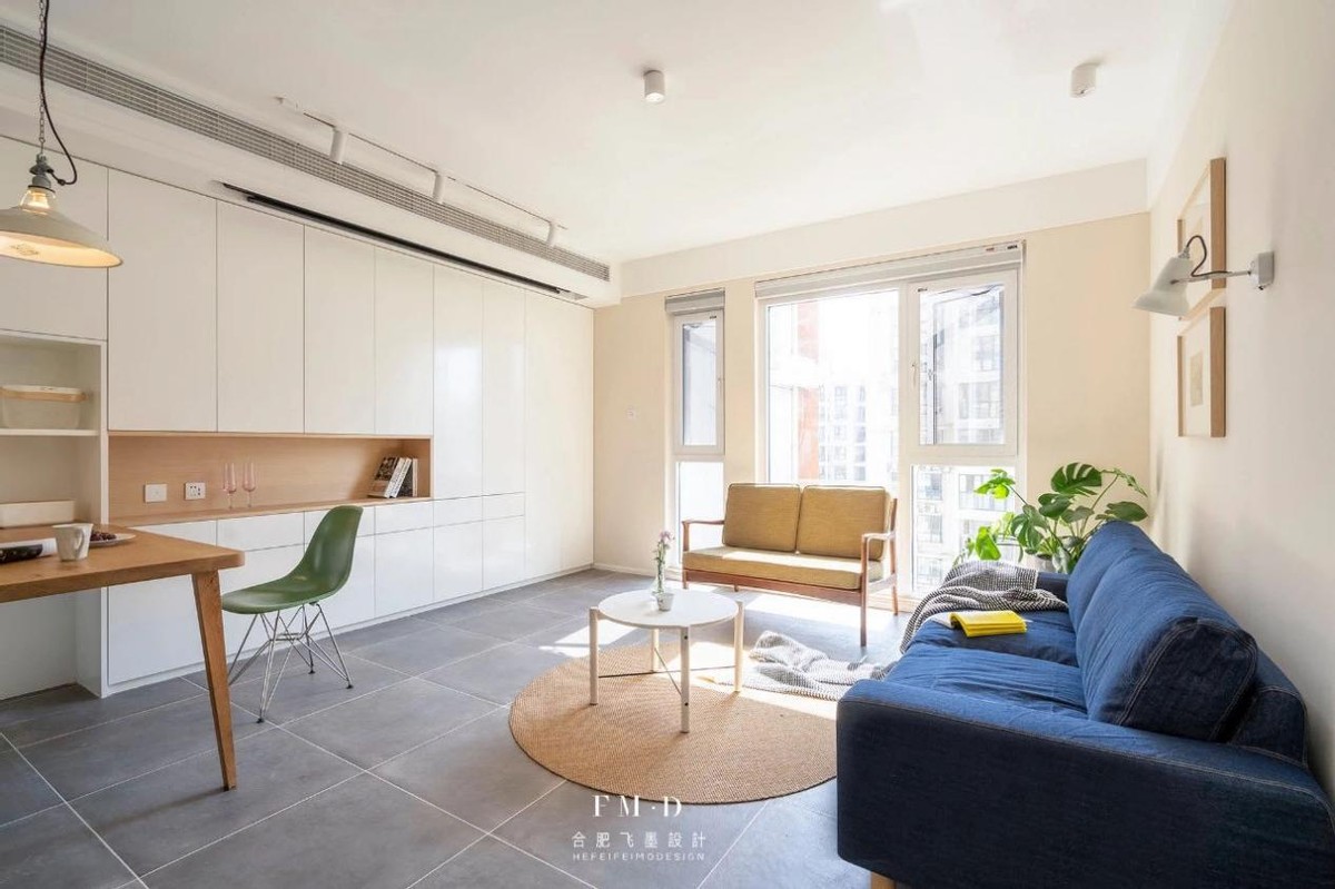 客厅砖砌书桌工作台,客厅墙太大做个书桌