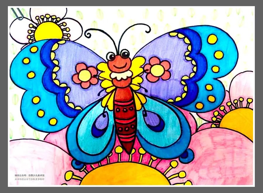 绘画素材儿童画,色彩的渐变绘画作品儿童画