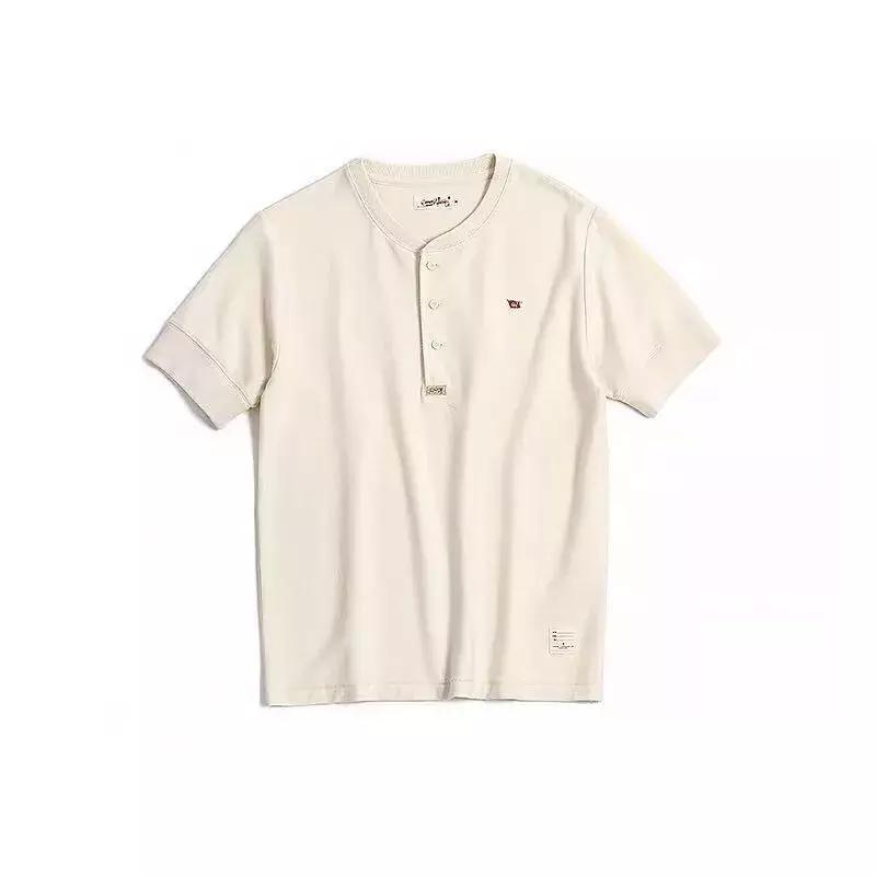 亨利领复古穿搭,高端男士亨利领中袖