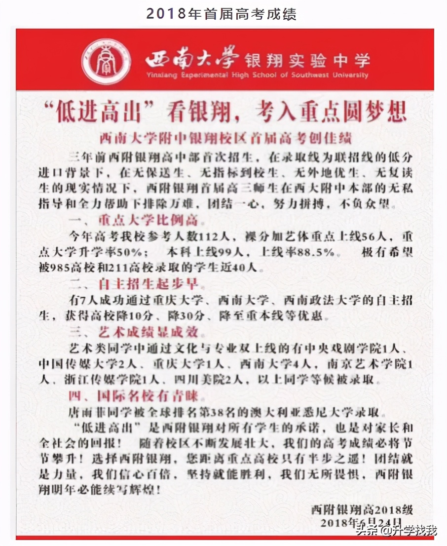 重庆这所中学堪称“低进高出”的典范,升本率高达38%