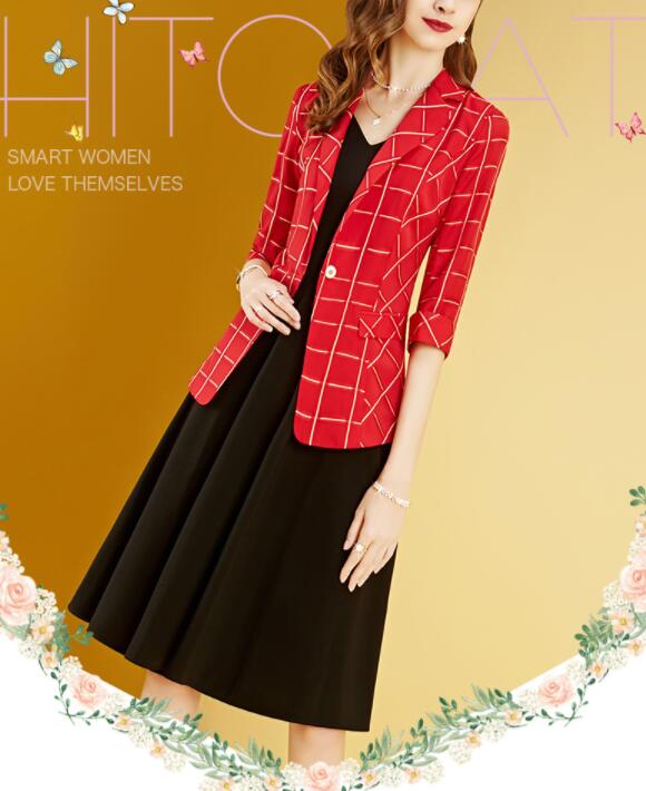 红格子衬衣搭配什么外套,复古红格子中长款外套怎么搭配