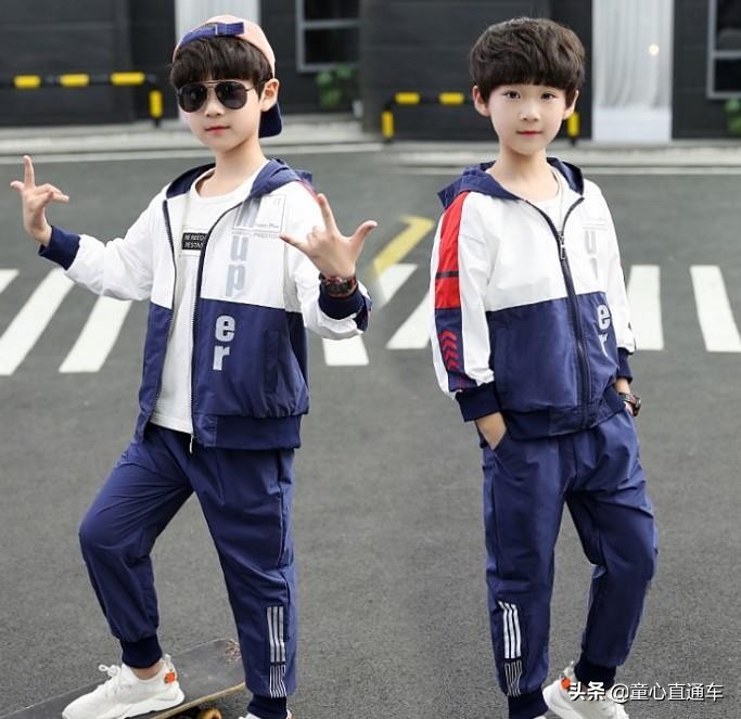 童装韩系风中大童,中大童装8-16岁运动衣