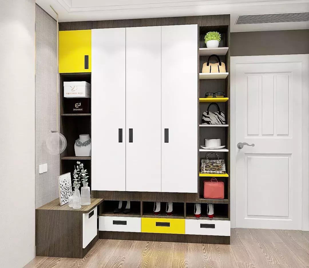 鞋柜不够用鞋柜怎么设计好看,鞋柜款式不要上边柜