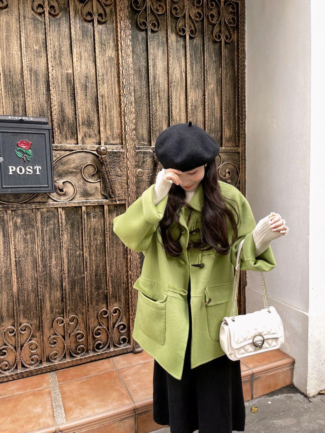 短款毛呢外套冬季穿搭,短毛呢外套显瘦