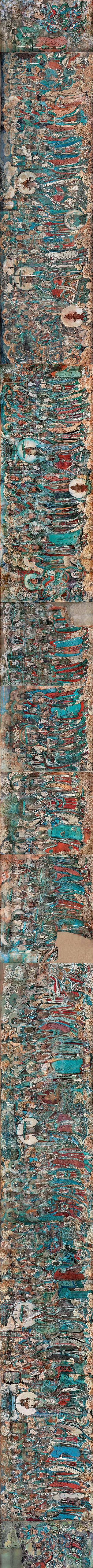 元代朝元图壁画谁画的,元朝古墓壁画图片