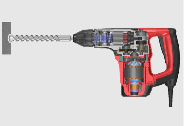 电锤冲击钻要往哪个方向转才正确,电钻冲击钻原理图解