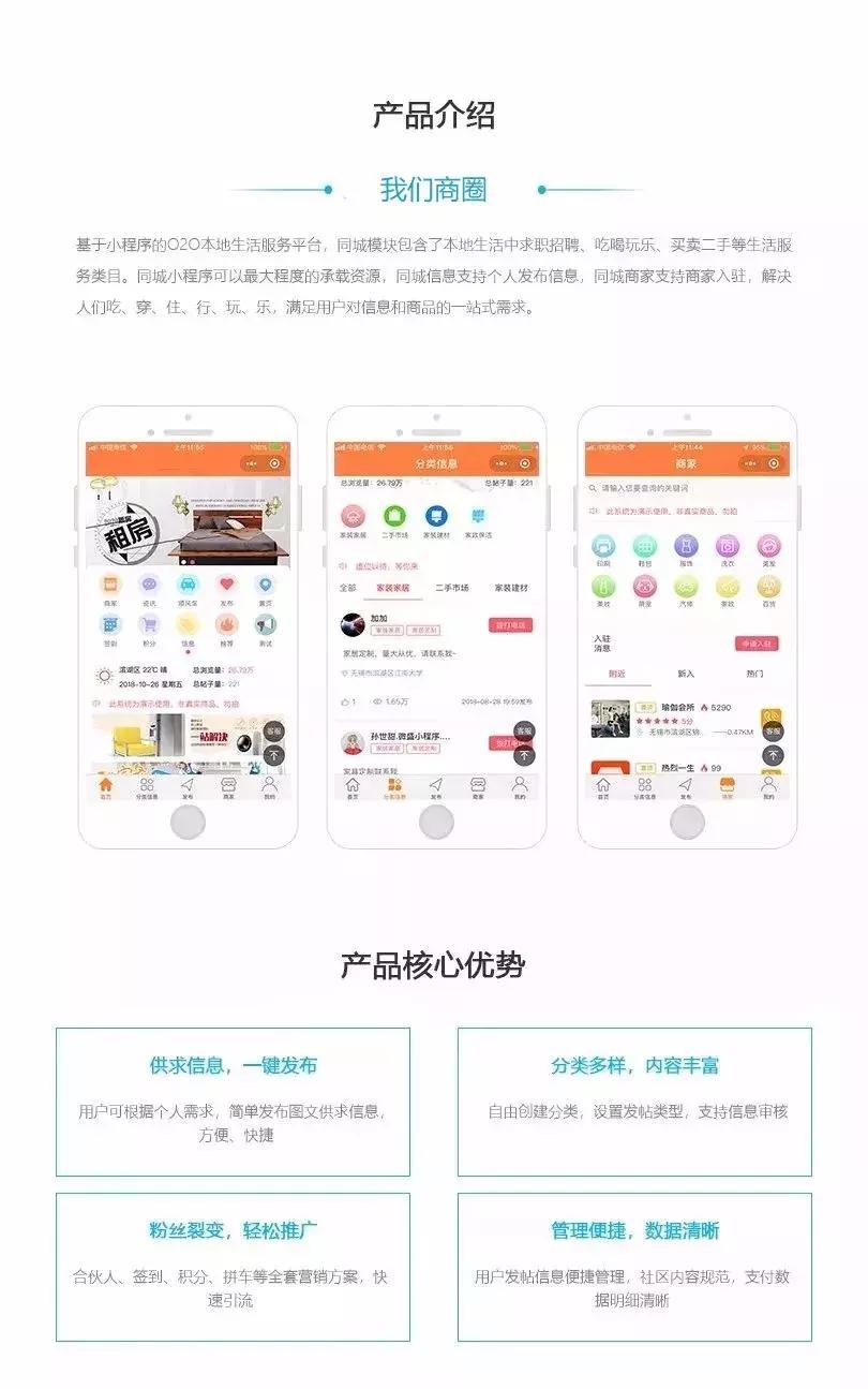 我们商圈，招全国各地加盟商，一个人人用得着生活信息服务平台！