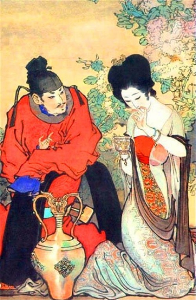 杨玉环初遇唐玄宗回眸一笑百媚生,讲解杨玉环和唐玄宗