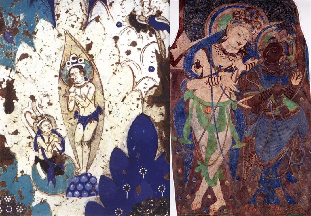 青色意境图,展现中国传统美学独有的意境