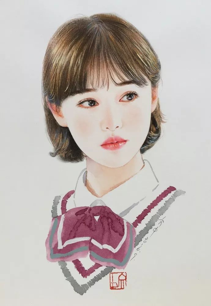 比起打印画,美院毕业的他,笔下这种彩铅水彩画才好看哭了~