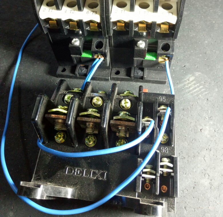 交流接触器的点动和自锁接线图,交流接触器点动互锁正反转接线