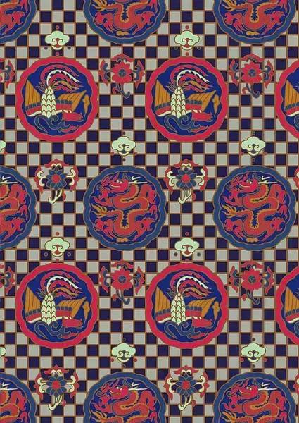 庄重华美的中国古典纹样,东方纹样图植物