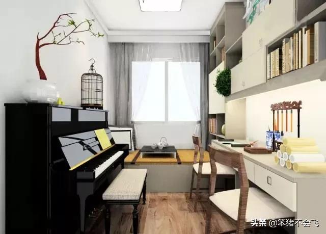 儿童房钢琴摆放效果图,卧室钢琴摆放效果图