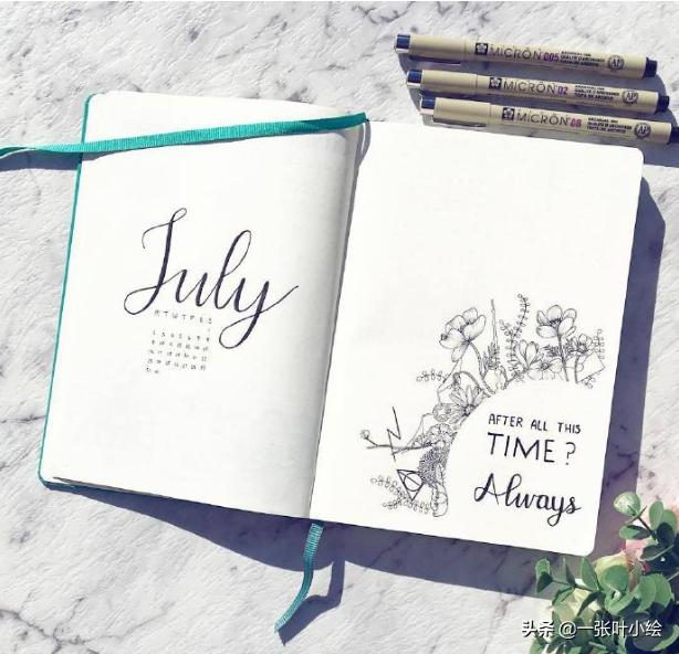 新手小白weeks手账排版,11月日历手帐教程无贴纸
