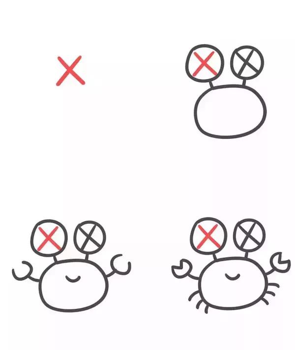 字母动物简笔画,字母变动物简笔画