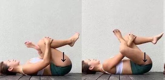 放松下腰背瑜伽体式,放松下腰的动作