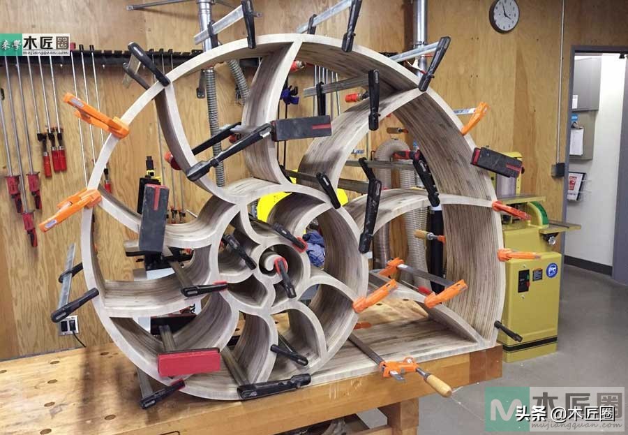 燕尾榫书架制作,鹦鹉螺diy