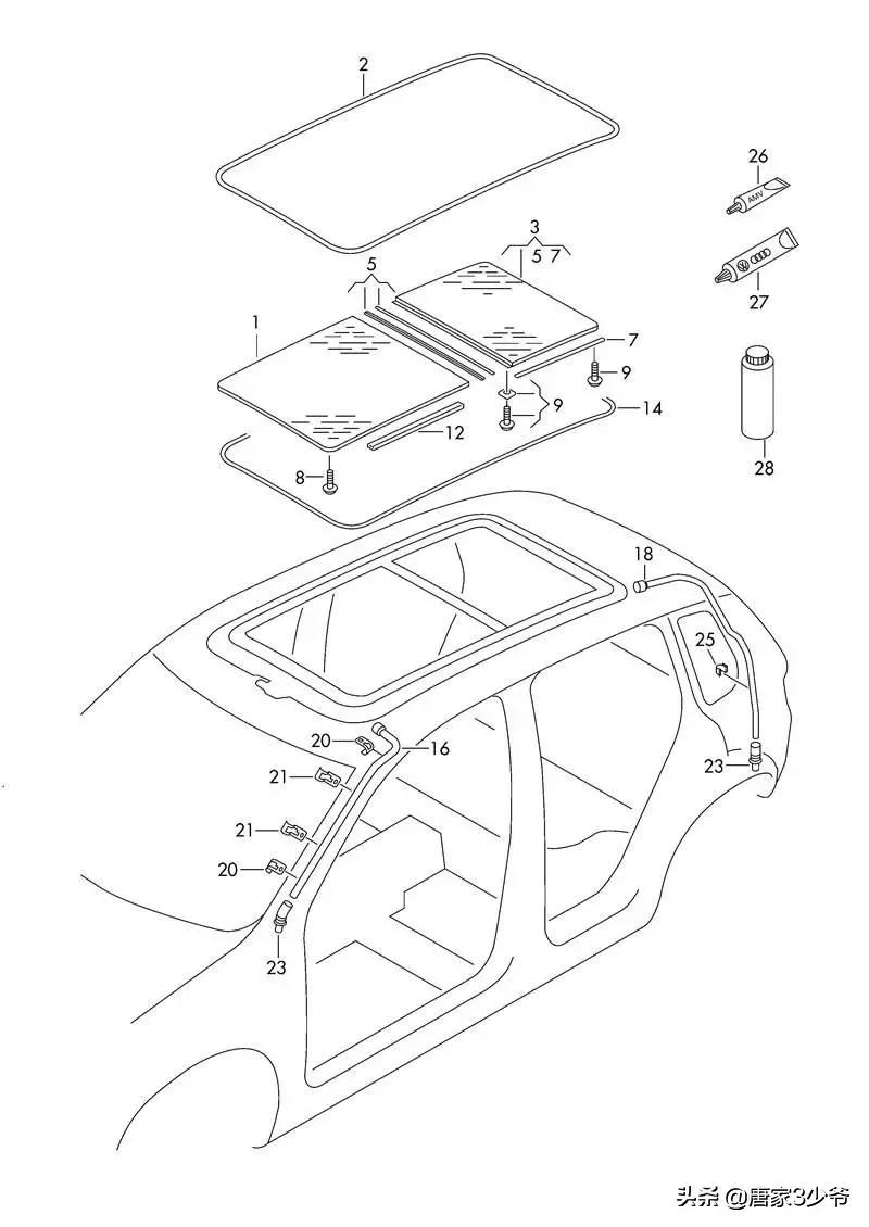 途观天窗漏水导致地胶下面全是水,17款途观l天窗漏水问题怎么解决