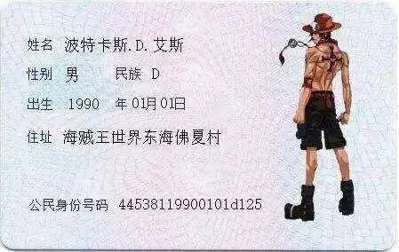 当动漫人物也有身份证,假如动漫人物来到现实