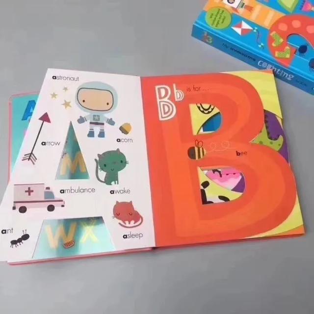 一本非常有趣的英语启蒙书，林志颖孩子同款123ABC异性数字