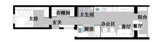 48平小户型一厨一卫,超强收纳小户型